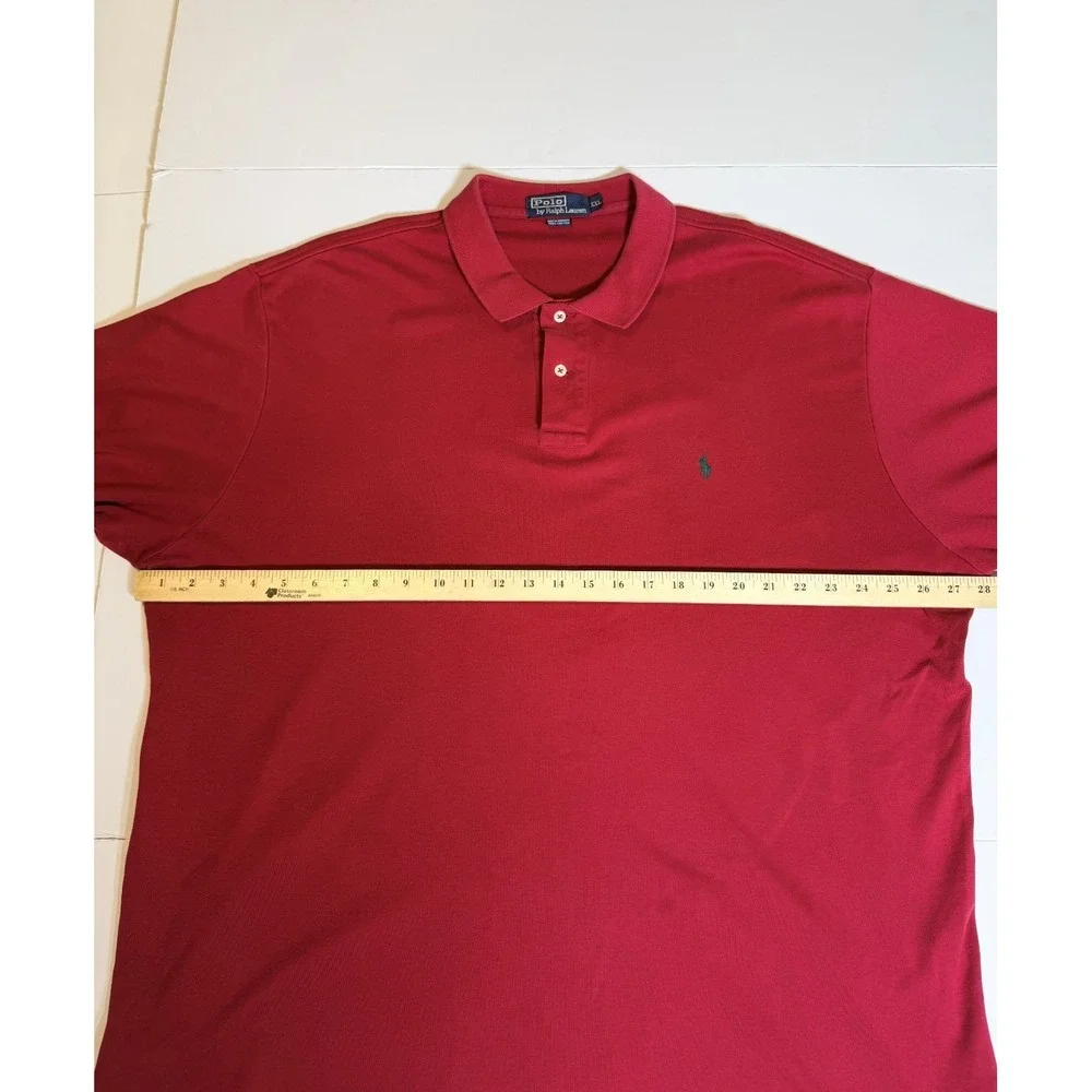 Polo Ralph Lauren Polo Shirt Mens 2XL Pink Performance Short Sleeve Pony Logo